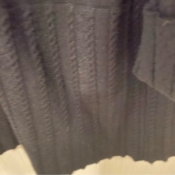 Vila Milano large black long open front peplum hem cardigan - Picture 7 of 10